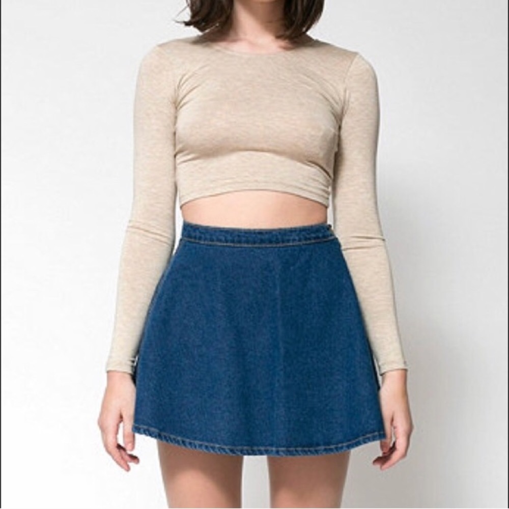 American Apparel denim circle skirt